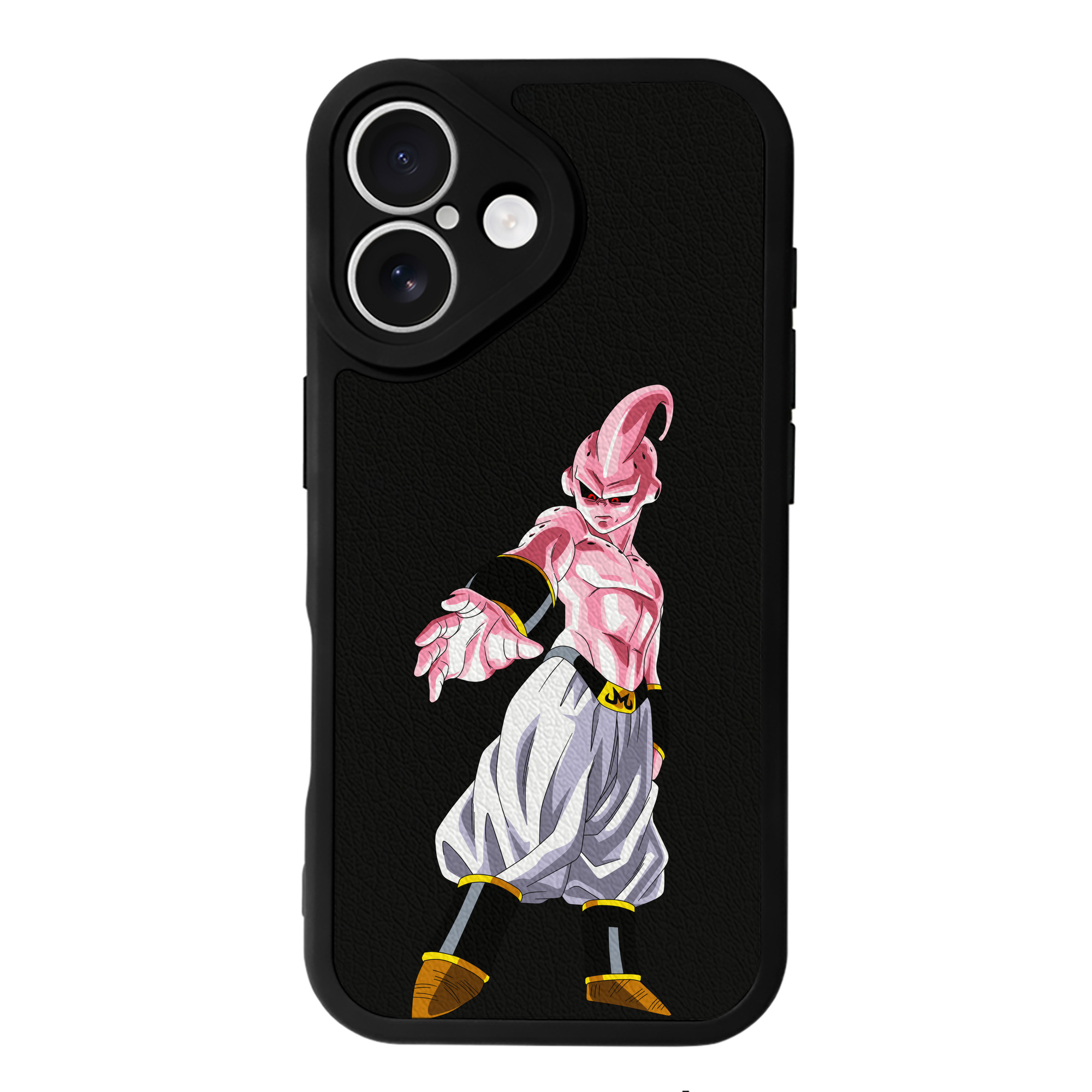 （画像用） ドラゴンボール 魔人ブウ DRAGON BALL Majin Buu 【iPhone 16シリーズ対応】シリコンスマホケース（レザー調） 材質：シリコン